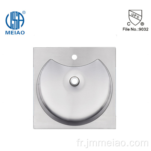 Lavabo moderne en acier inoxydable pour lavabo de salle de bain